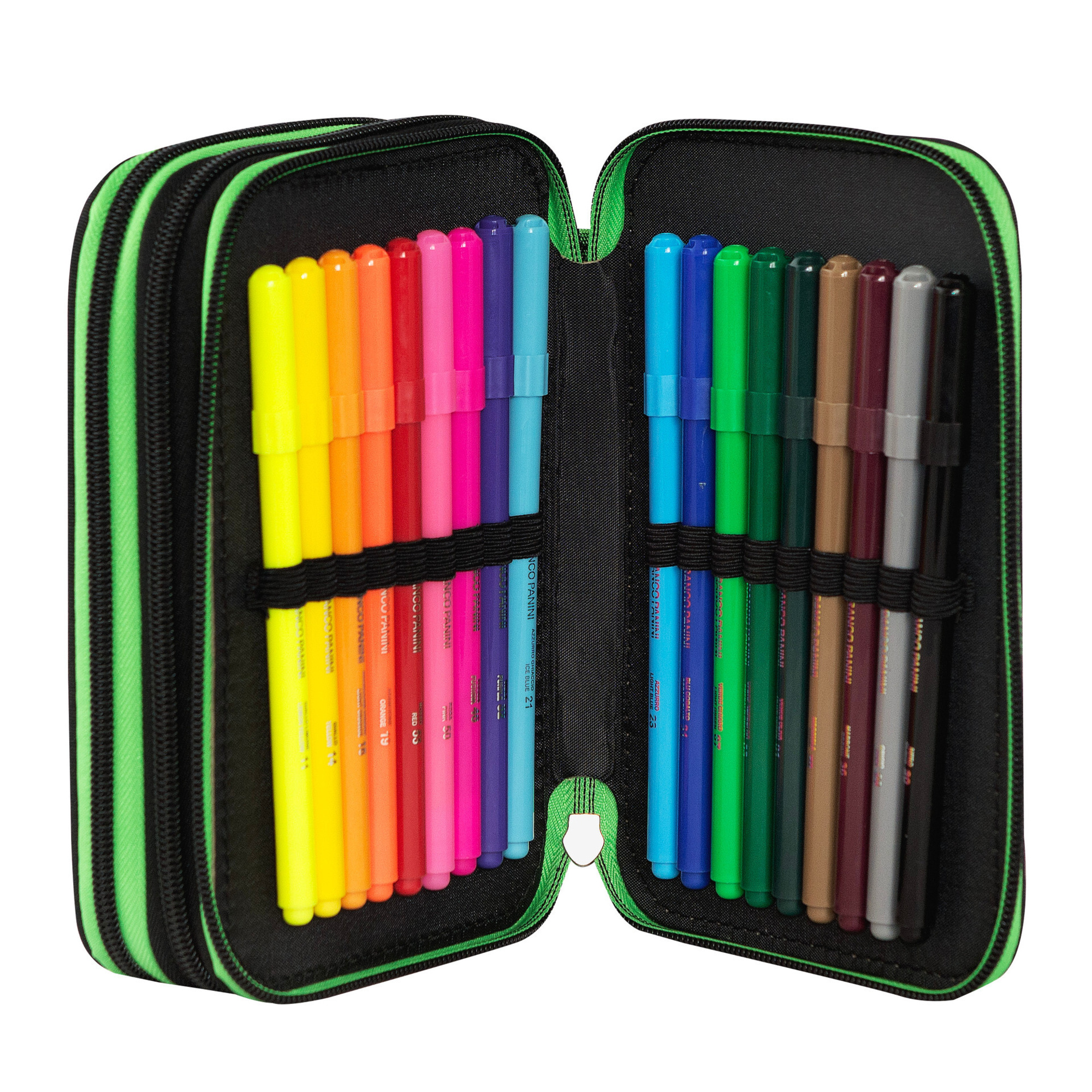 Astuccio scuola con corredo incluso 3 zip minecraft pixel - MINECRAFT