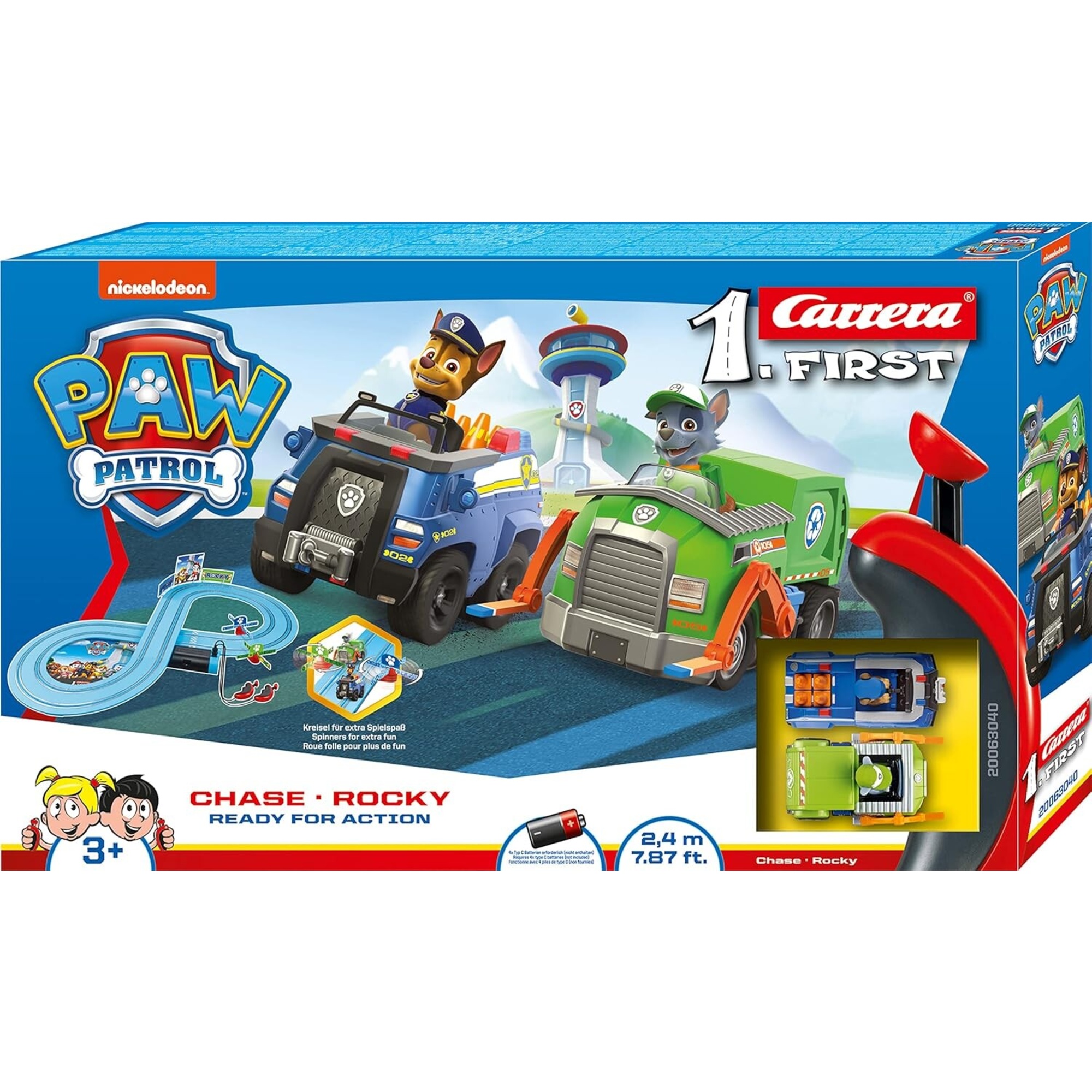 Carrera first paw patrol - on the double - playset pista macchinine - Paw Patrol